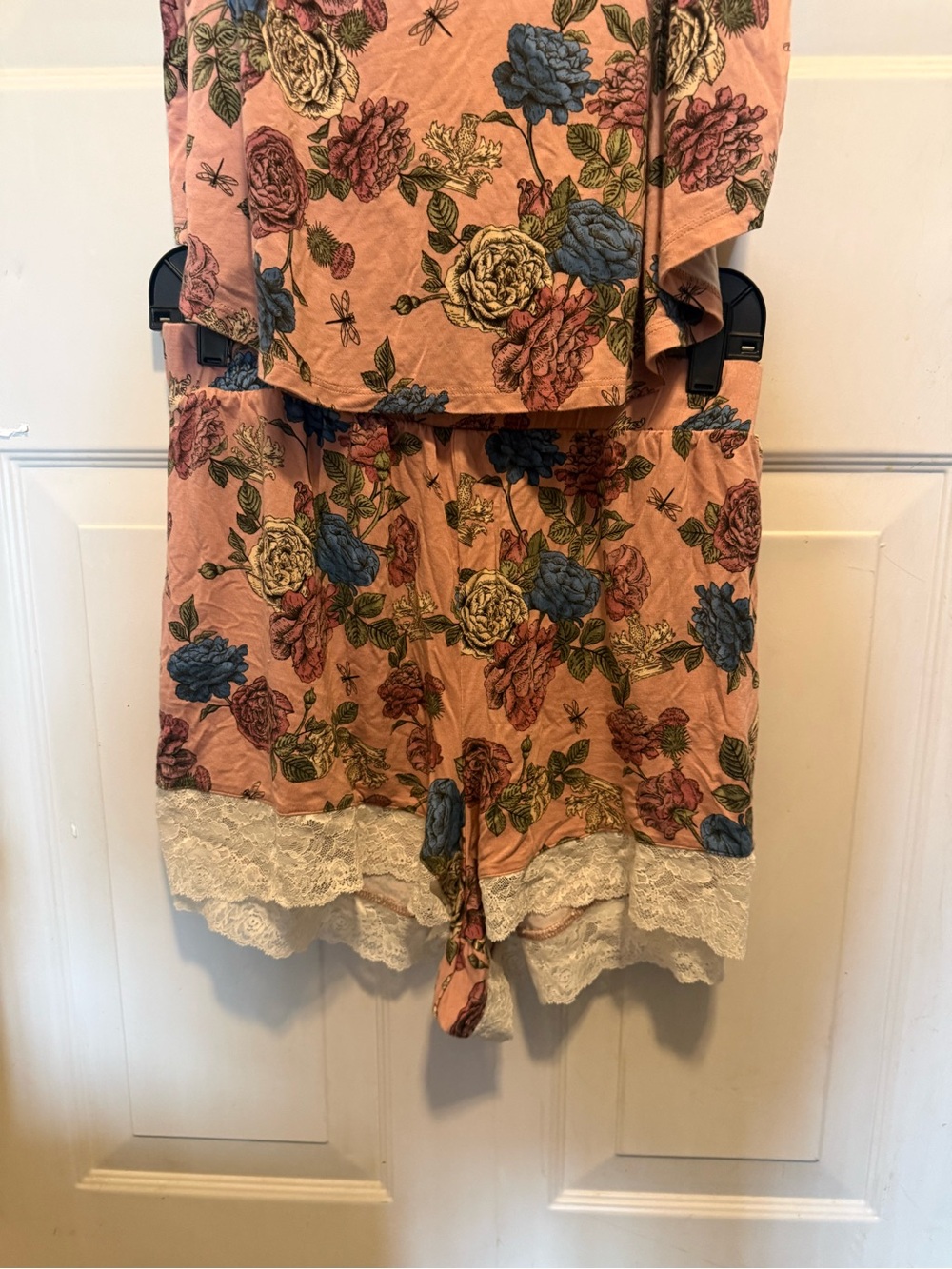 Torrid and Outlander Floral Lace Trim Pink Cami & Short Sleep Set 2X - Picture 6 of 12